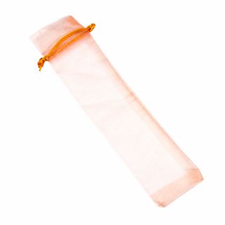 BOLSA organdí PARA ABANICO 29X7 SALMÓN
