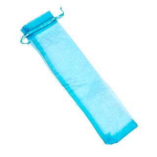 BOLSA organdí PARA ABANICO 29X7 AZUL TURQUESA