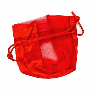 BOLSA ORGANZA/RASO 9*18 ROJO 