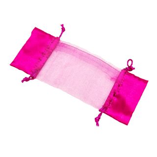 BOLSA organdí CARAMELO 20,5*8 FUXIA 