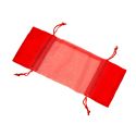 BOLSA organdí CARAMELO 20,5*8 ROJO