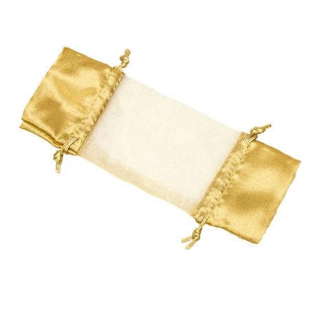 BOLSA organdí CARAMELO 20,5*8 ORO 