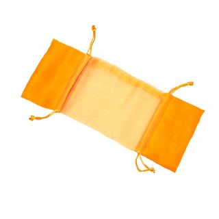 BOLSA organdí CARAMELO 20,5*8 NARANJA 