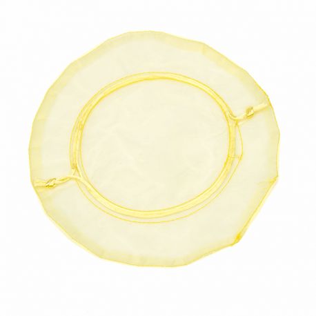BOLSA organdí 22 cm DIAM. AMARILLO 