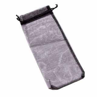 BOLSA DE ORGANZA VINO 11x25 CM. NEGRA