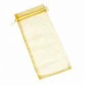 BOLSA DE ORGANZA VINO 11x25 CM. ORO