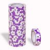  ROLLOS CINTA LILA FLORES (ROLLO 4 M)