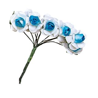 BOLSA 10 POM. BICOL C/ 10 FLORES AZUL 