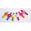 PINZA MADERA CON FLOR SURTIDA BOLAS DE 6 UNID.