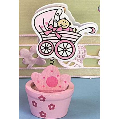 PINZA MACETA BEBE ROSA 