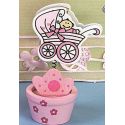 PINZA MACETA BEBE ROSA 