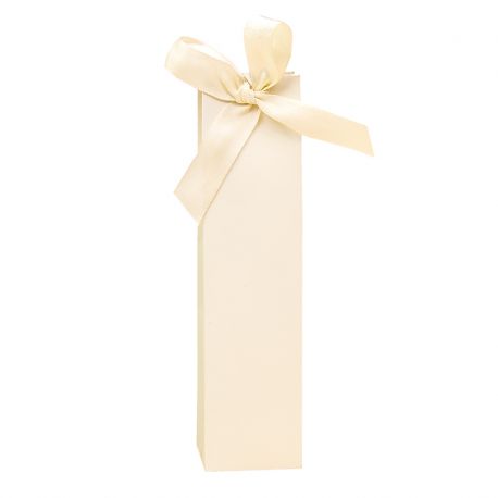 CONO BEIGE SATINADO CON LAZO