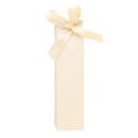 CONO BEIGE SATINADO CON LAZO