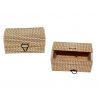 CAJA DE MADERA MIMBRE BEIG (10,5x6 cm.)