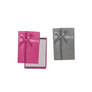 CAJA RECTANGULAR CON LAZO (6x9 cm.)