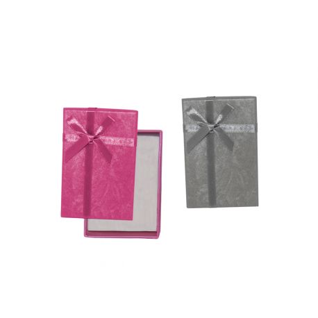 CAJA RECTANGULAR CON LAZO (6x9 cm.)