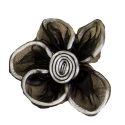 PIN FLORES GRIS OSCURO BOLSA 50 UNID. 