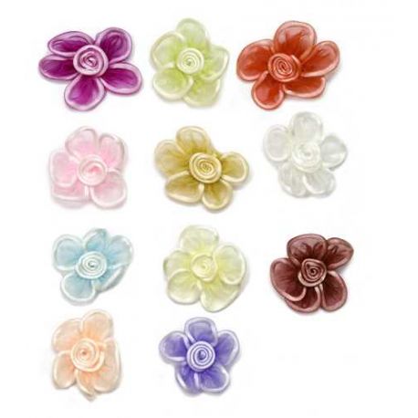 PIN FLOR ORGANDIL E HILO COLORES