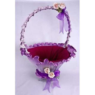 Cesta malva y fuxia