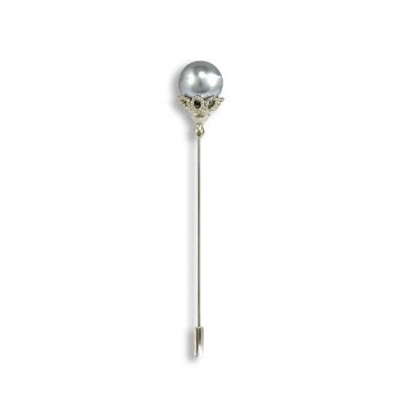 Alfiler Perla Gris