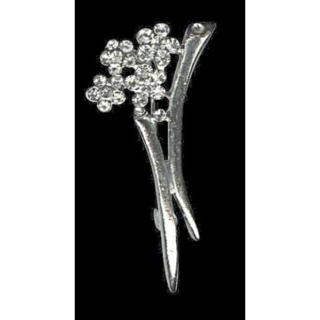 BROCHE FLORES ZIRCONITAS