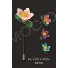 ALFILER PASTA 5 PETALOS ABIERTA ROSA
