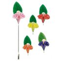 Alfiler pasta biflor perla rosa
