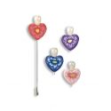 Alfiler pasta fimo flor 4 colores