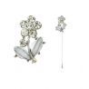 Alfileres de novias de flor