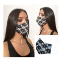 Mascarilla Beig encaje negro 