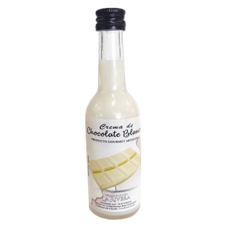Botellita de licor de chocolate blanco 50 ml 
