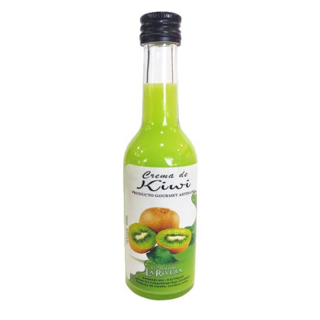 Botellita de licor de crema de kiwi 50 ml 