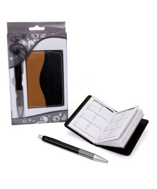 Estuche agenda con boli