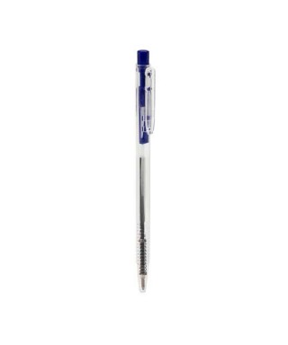 Bolígrafo azul y transparente, regalo barato y bonito