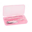 Set de manicura en caja rosa
