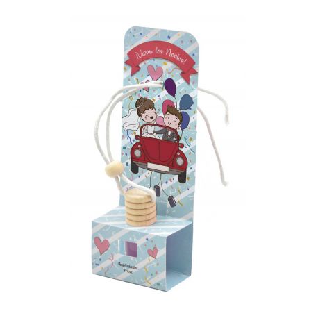 Ambientador para coche con olor a fresa, en bote de cristal 8 ml
