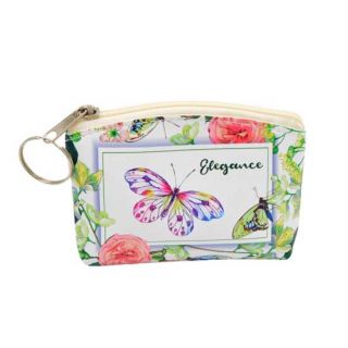Monedero con dibujos de mariposas
