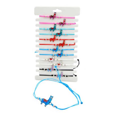 Pulsera de llama con cuerda ajustable en colores surtidos