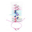 Pulsera de unicornio con cuerda ajustable en colores surtidos