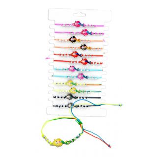 Pulsera de sirena con cuerda ajustable, en colores surtidos
