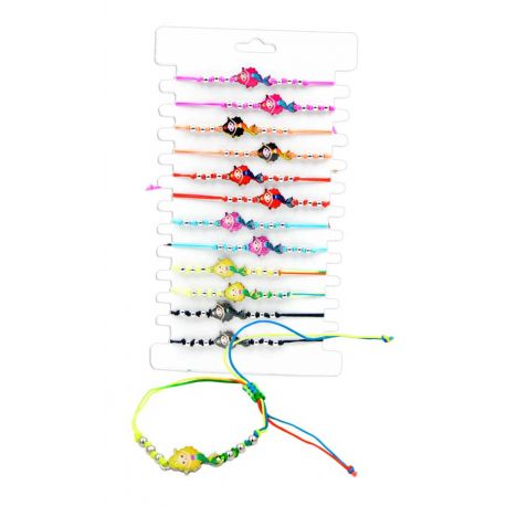 Pulsera de sirena con cuerda ajustable, en colores surtidos