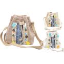 Bolso tela flecos mod.1 20x19 