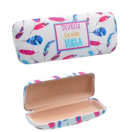Funda de gafas plumas 