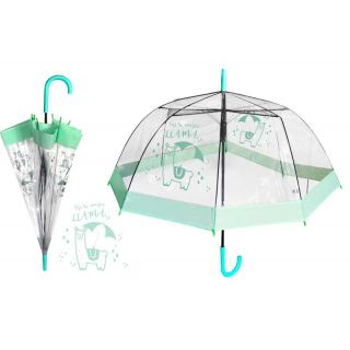 Paraguas llama transparente 