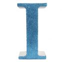 Letra "i" de porexpan 20 cm en color azul, para decorar bodas