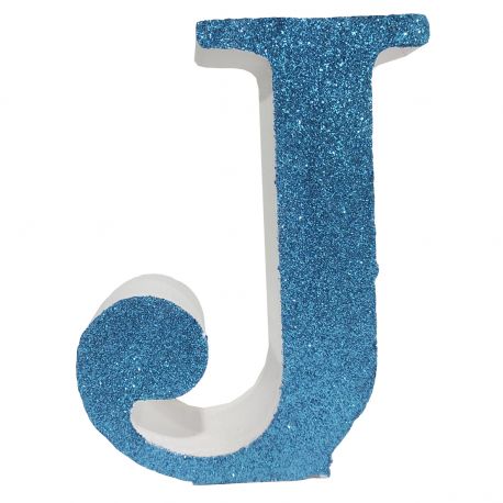 Letra "j" de 20 cm- en azul