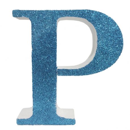 Letra "p" de 20 cm- en azul