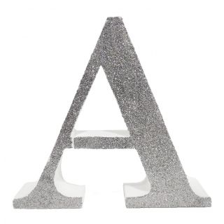 Letra "a" de 20 cm- en plata