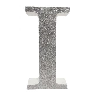 Letra "i" de 20 cm- en plata