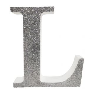 Letra "l" de 20 cm- en plata